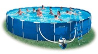 ��������� ������� Intex Metal Frame Pool 54950, 732 � 132 �� + �����-������ � ���������������, �����